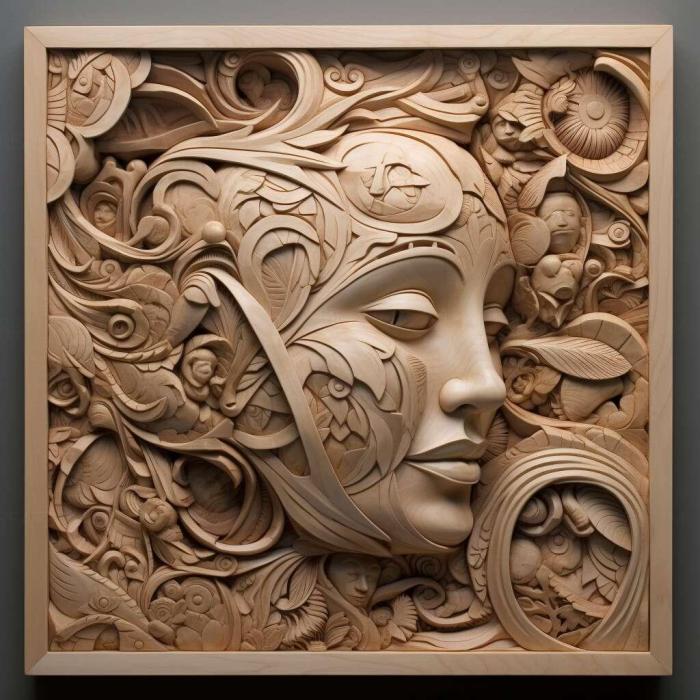 نموذج ثلاثي الأبعاد لآلة CNC 3D Art 